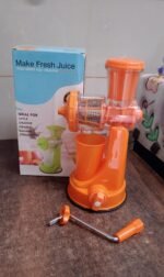 Manual Fruit Juicer with Strong Suction Base | Hand Press Juicer for Fruits & Vegetables | Pulp & Seed Separator | Portable Kitchen Juice Extractor | Food Grade Plastic | Green - Image 5