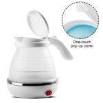 Foldable Electric Kettle 0.6L | Portable Travel Electric Kettle with Food Grade Silicone & Stainless Steel | 850W Fast Boil Water Heater | Collapsible Tea Coffee Kettle for Travel, Office & Camping - Image 6